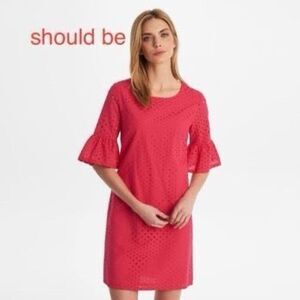 Karl Lagerfeld Paris eyelet sheath dress sz 12